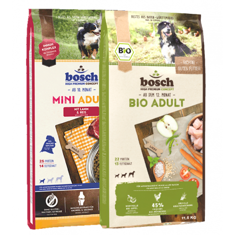 Rinkinys MINI ADULT Lamb & Rice 15kg + 11,5kg Bio Adult